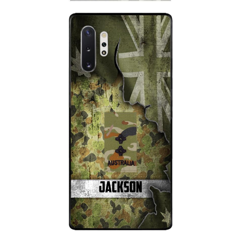 DH Personalized Australian Soldier Phone Case Printed HQ1804