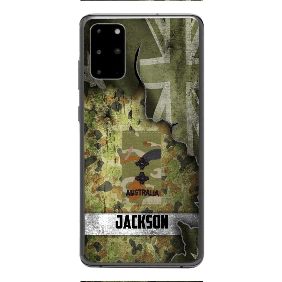 DH Personalized Australian Soldier Phone Case Printed HQ1804