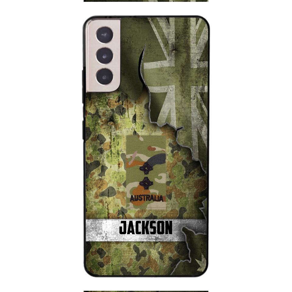 DH Personalized Australian Soldier Phone Case Printed HQ1804