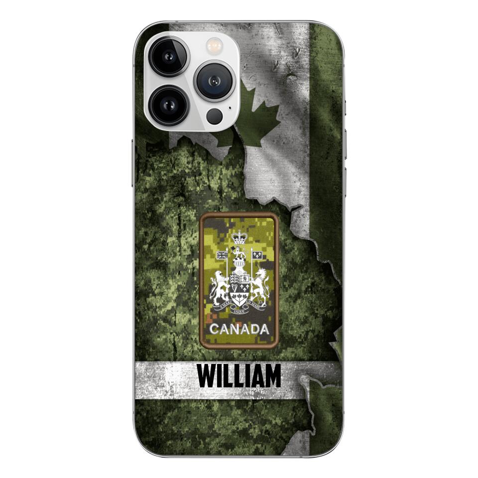 DH Personalized Canadian Soldier Phone Case Printed HQ1804