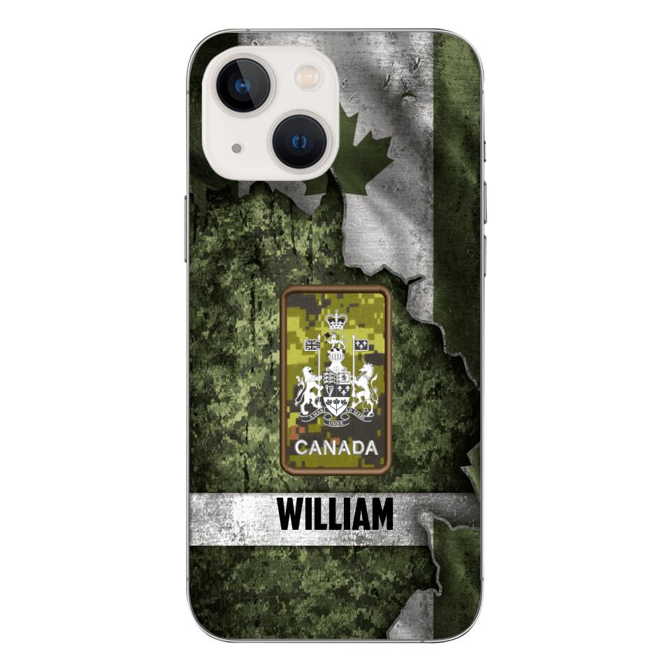 DH Personalized Canadian Soldier Phone Case Printed HQ1804