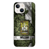 DH Personalized Canadian Soldier Phone Case Printed HQ1804