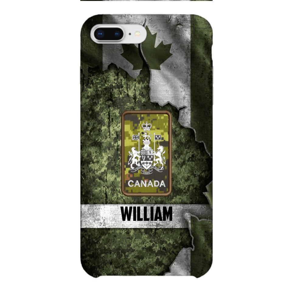 DH Personalized Canadian Soldier Phone Case Printed HQ1804