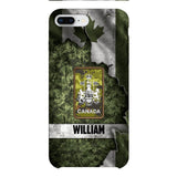 DH Personalized Canadian Soldier Phone Case Printed HQ1804