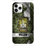 DH Personalized Canadian Soldier Phone Case Printed HQ1804