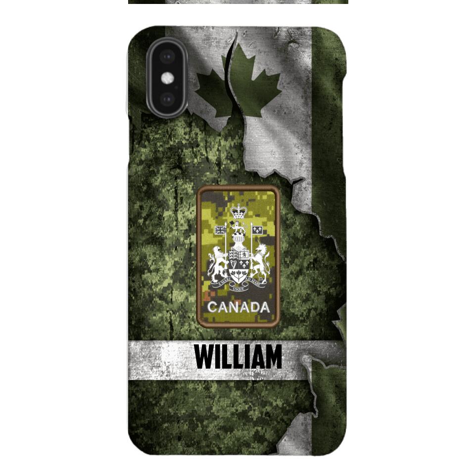 DH Personalized Canadian Soldier Phone Case Printed HQ1804
