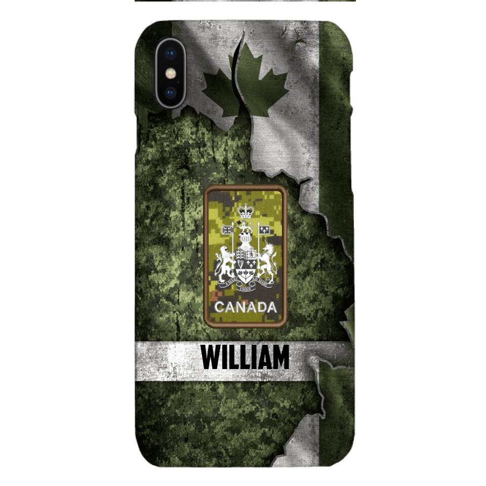 DH Personalized Canadian Soldier Phone Case Printed HQ1804