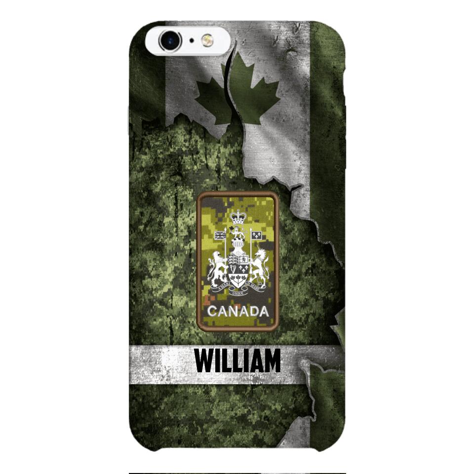 DH Personalized Canadian Soldier Phone Case Printed HQ1804