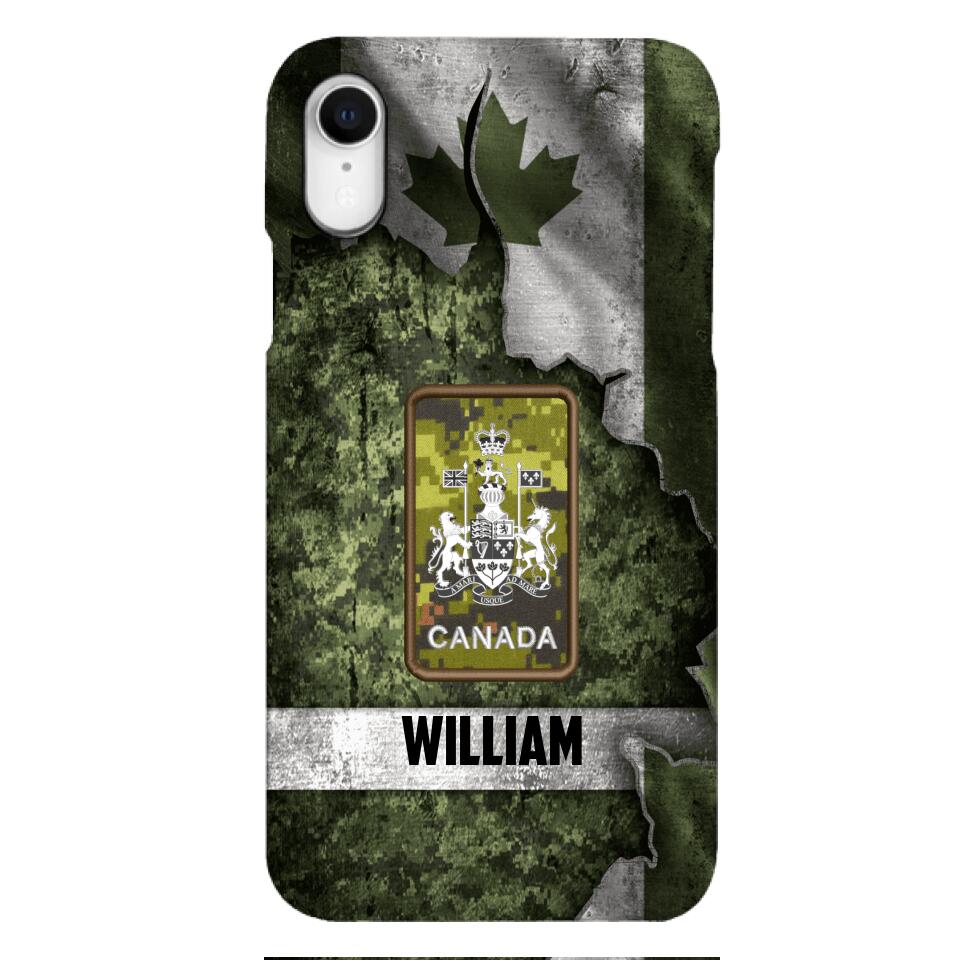 DH Personalized Canadian Soldier Phone Case Printed HQ1804