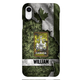 DH Personalized Canadian Soldier Phone Case Printed HQ1804
