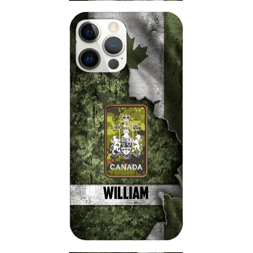 DH Personalized Canadian Soldier Phone Case Printed HQ1804