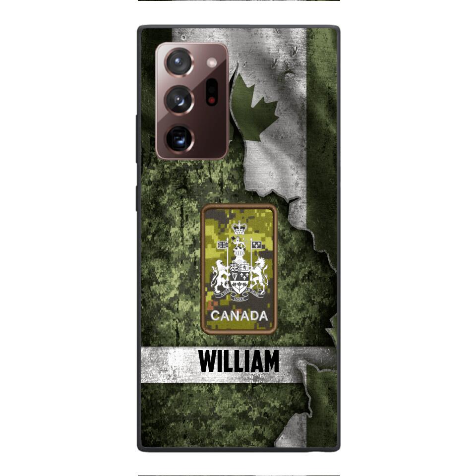 DH Personalized Canadian Soldier Phone Case Printed HQ1804