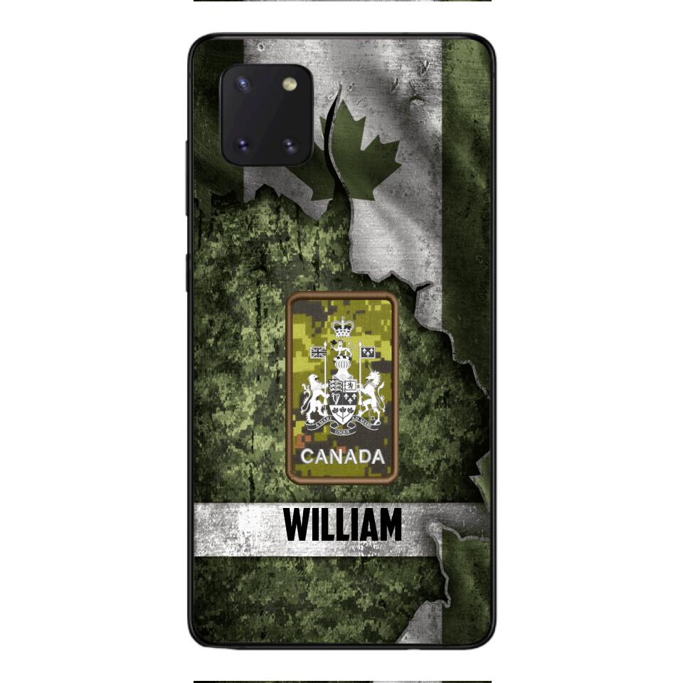 DH Personalized Canadian Soldier Phone Case Printed HQ1804