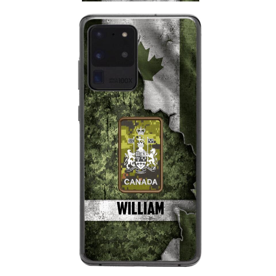 DH Personalized Canadian Soldier Phone Case Printed HQ1804