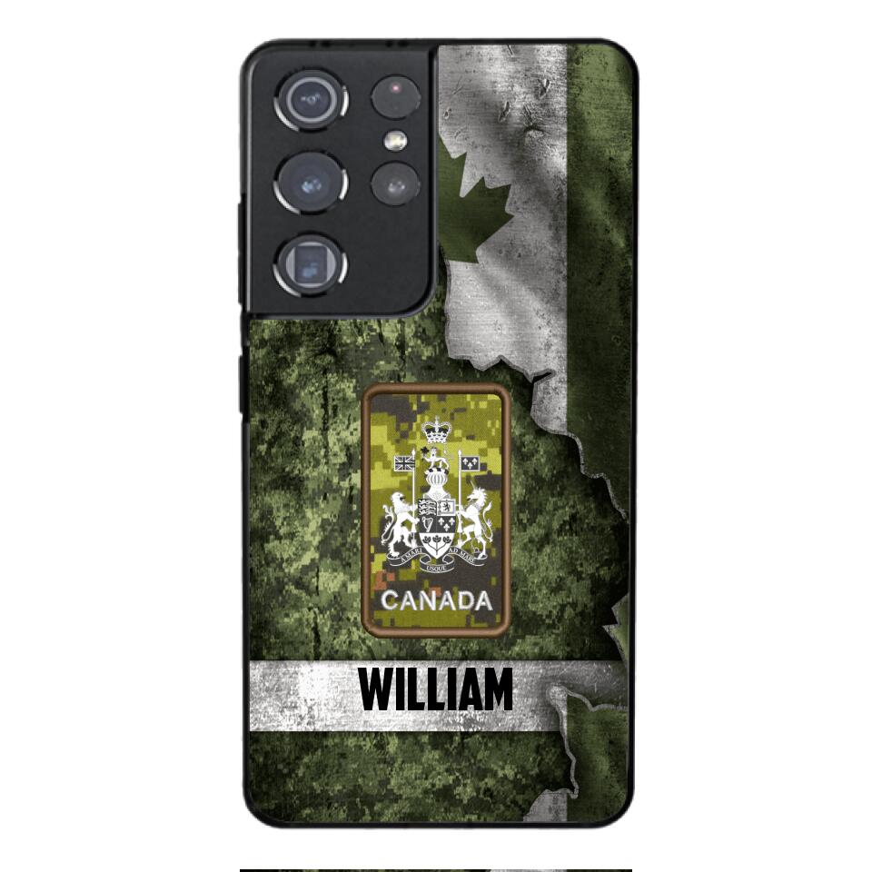 DH Personalized Canadian Soldier Phone Case Printed HQ1804