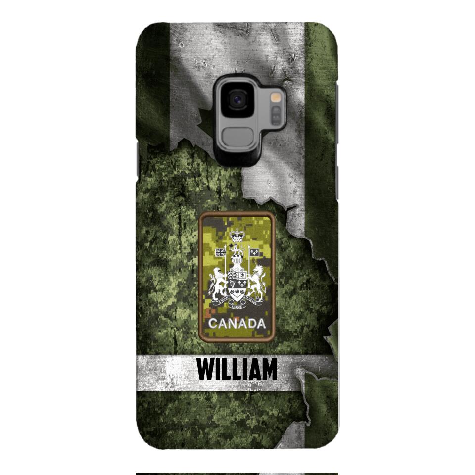 DH Personalized Canadian Soldier Phone Case Printed HQ1804