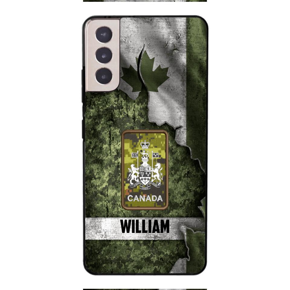 DH Personalized Canadian Soldier Phone Case Printed HQ1804