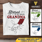 Personalized Blessed To Be Called Grandma Tshirt Printed 22APR-DT18