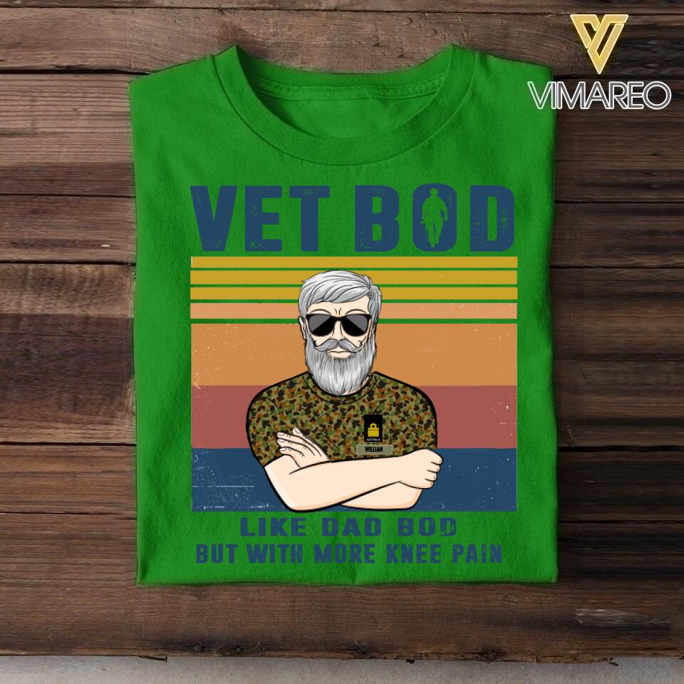 Personalized Australian Vet Bod Camo Tshirt Printed 22APR-LN18