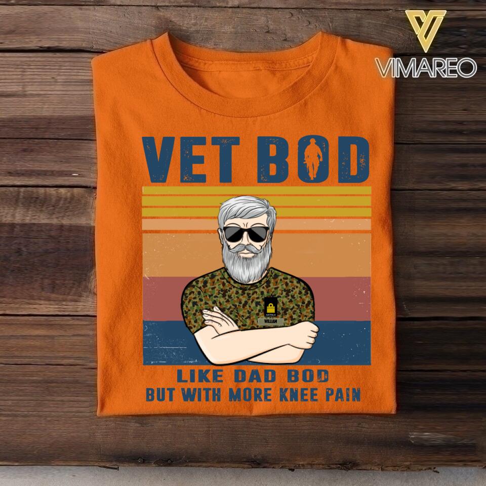 Personalized Australian Vet Bod Camo Tshirt Printed 22APR-LN18