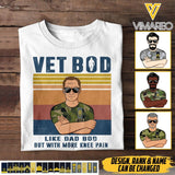 Personalized Swedish Vet Bod Camo Tshirt Printed 22APR-LN18