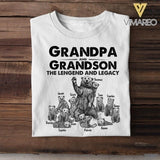 Personalized Grandpa & Grandson Beer Tshirt Printed 22APR-HC19