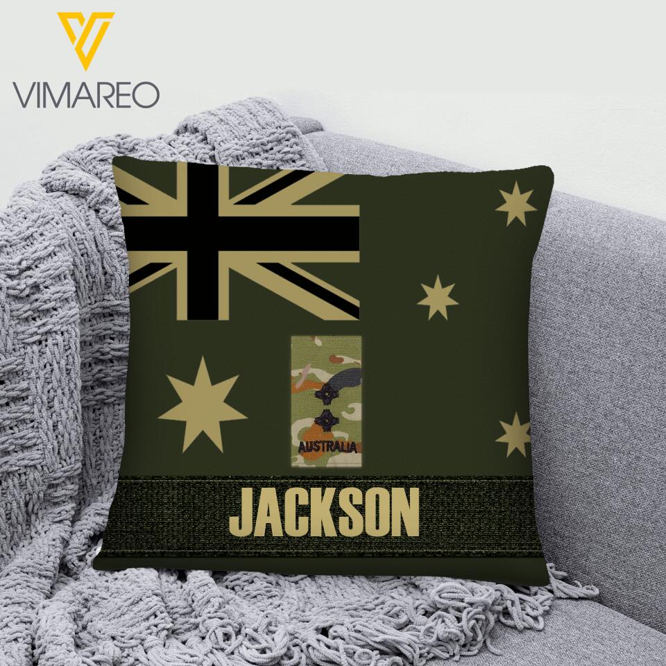 DH Personalized Australian Solddier Pillow Printed LN1804