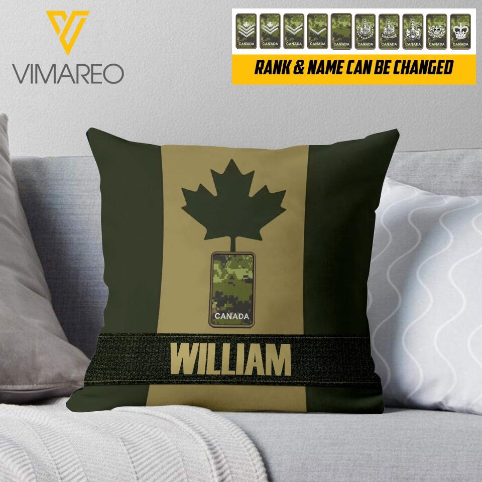 DH Personalized Canadian Solddier Pillow Printed LN1804