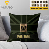 DH Personalized British Solddier Pillow Printed LN1804