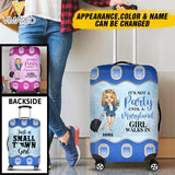 DH Personalized Maryland Girl Walks In Cabin Suitcase Printed DT1904