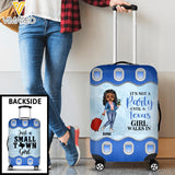 DH Personalized Texas Girl Walks In Cabin Suitcase Printed DT1904