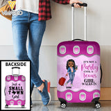 DH Personalized Texas Girl Walks In Cabin Suitcase Printed DT1904
