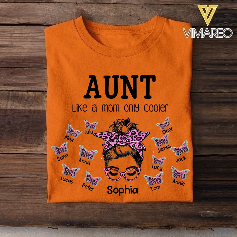 Personalized Aunt Kid Tshirt Printed 22APR-LN20