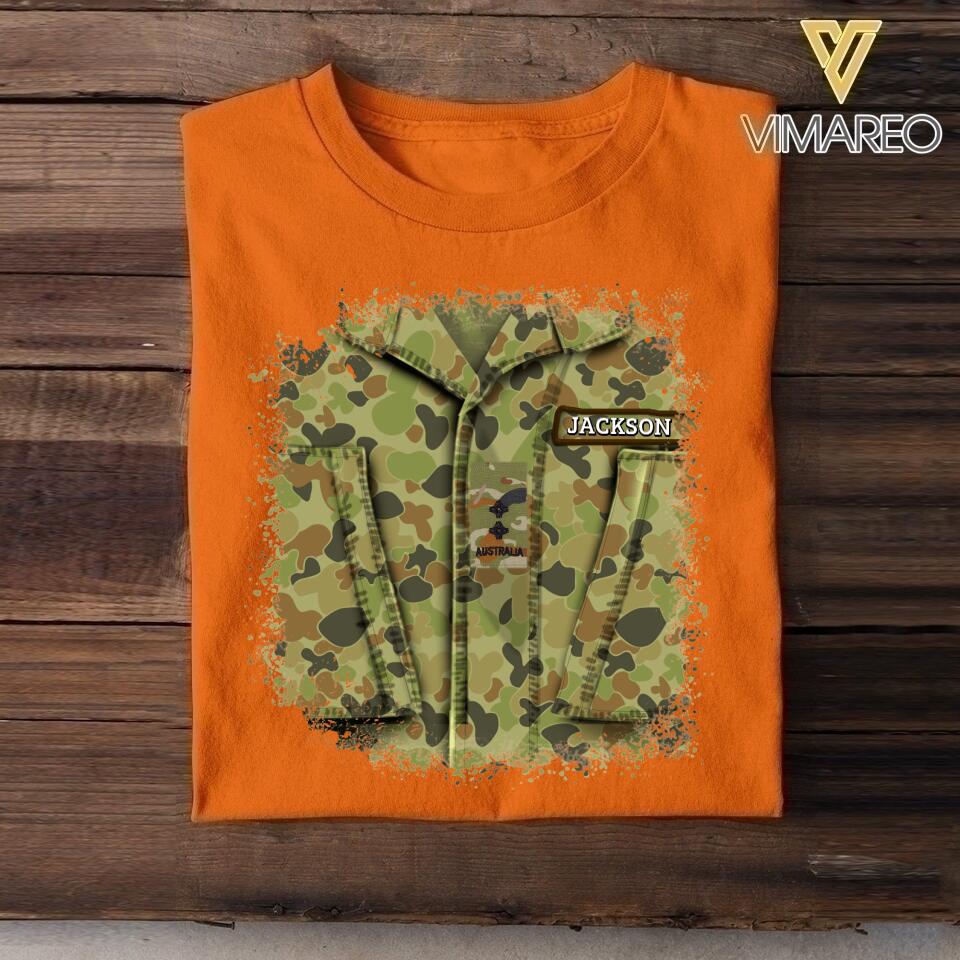 Personalized Australian Soldier Tshit Printed 22APR-DT20