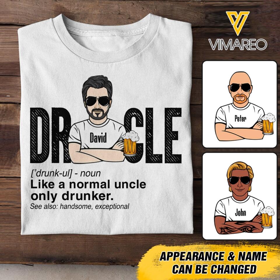 Personalized Druncle Tshirt Printed 22APR-DT21