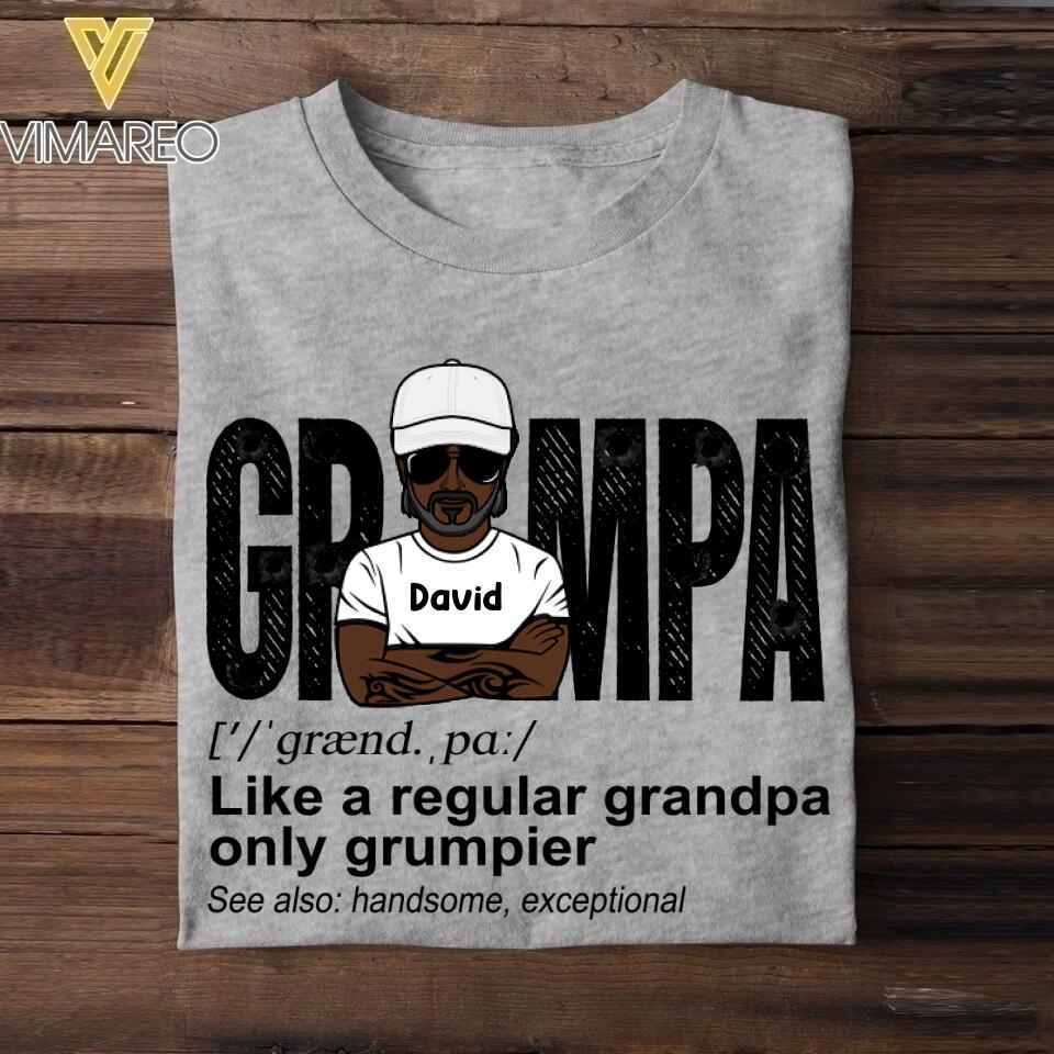 Personalized Grumpa Tshirt Printed 22APR-LN21