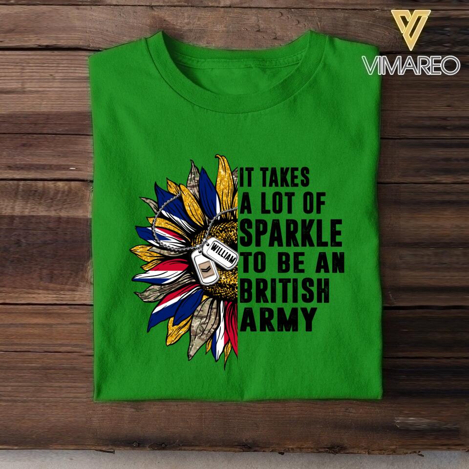 DH Personalized British Army T-ShirtTshirt Printed DT2104