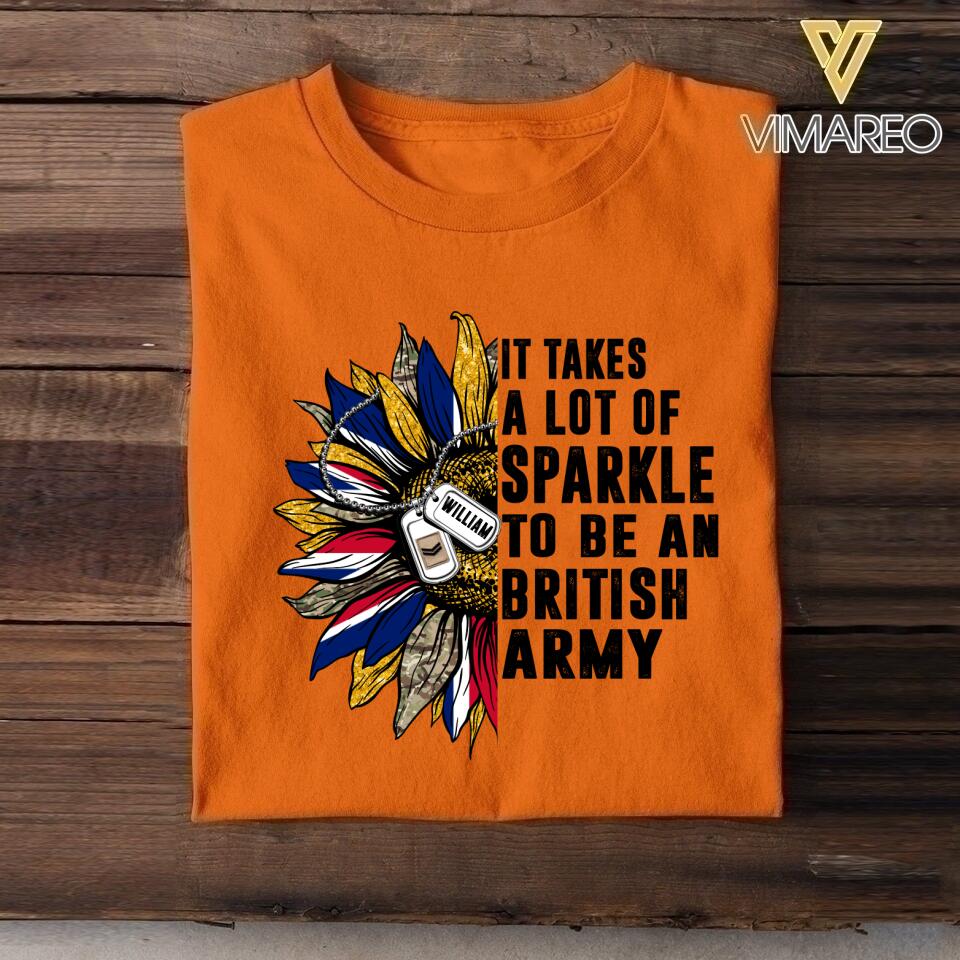 DH Personalized British Army T-ShirtTshirt Printed DT2104