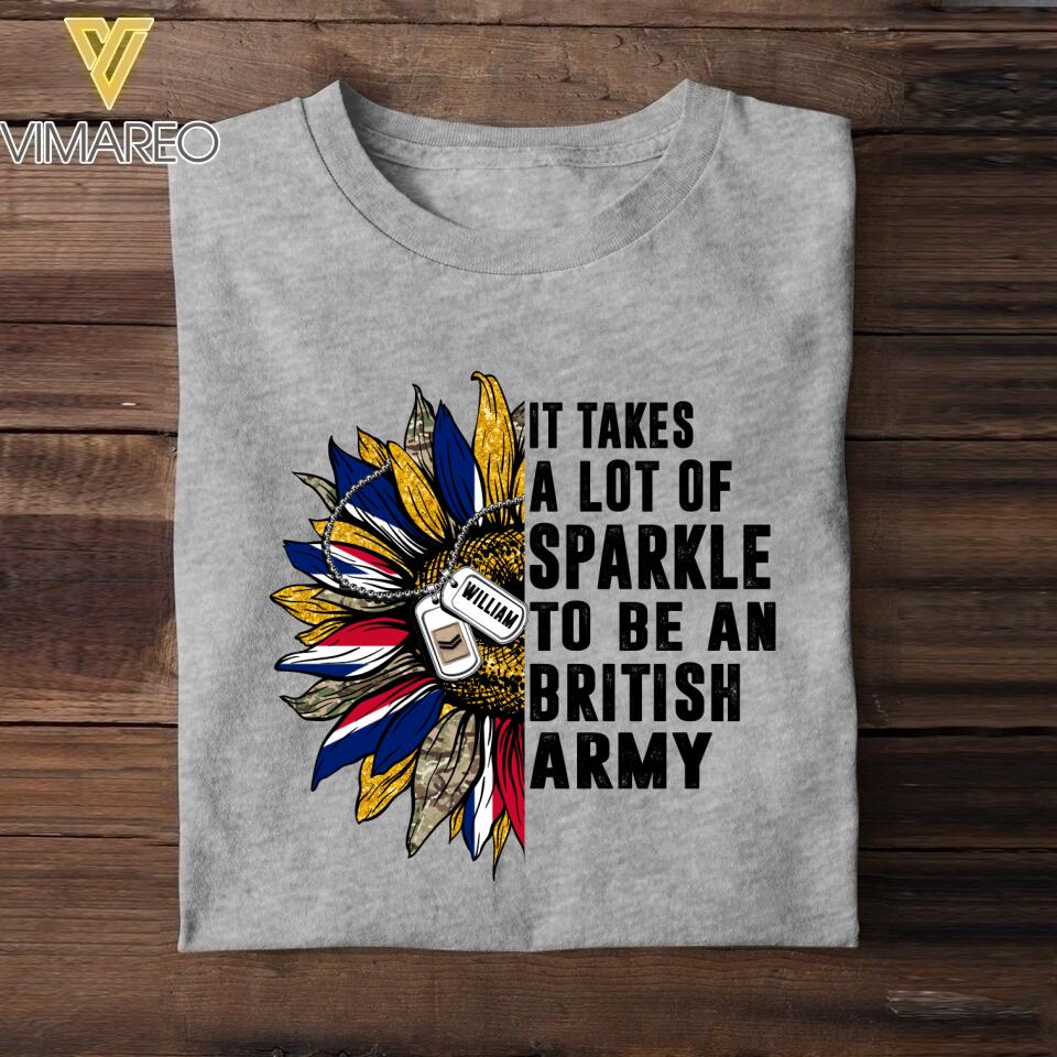 DH Personalized British Army T-ShirtTshirt Printed DT2104