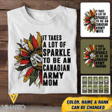 DH Personalized Canadian Army T-ShirtTshirt Printed DT2104