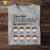 Personalized Aunt KidTshirt Printed 22APR-DT22