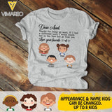 Personalized Aunt KidTshirt Printed 22APR-DT22