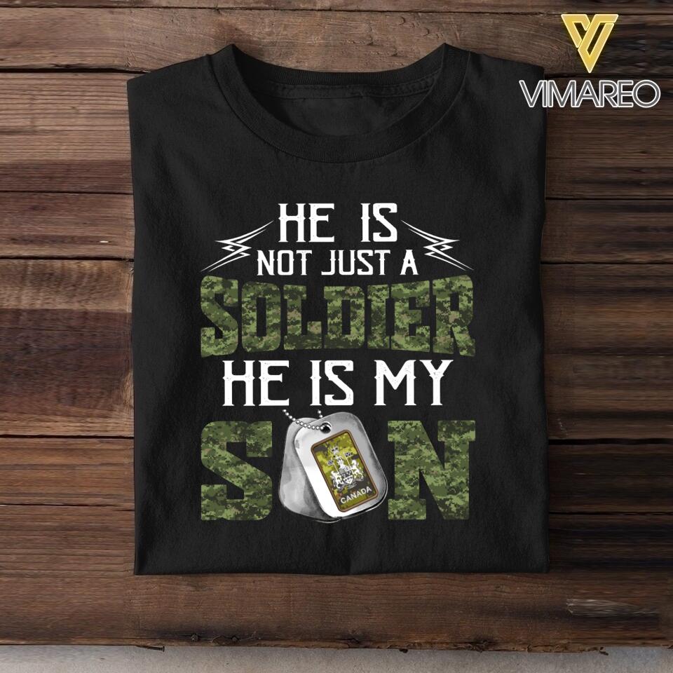 DH Personalized Canadian Soldier Tshirt Printed LN2204