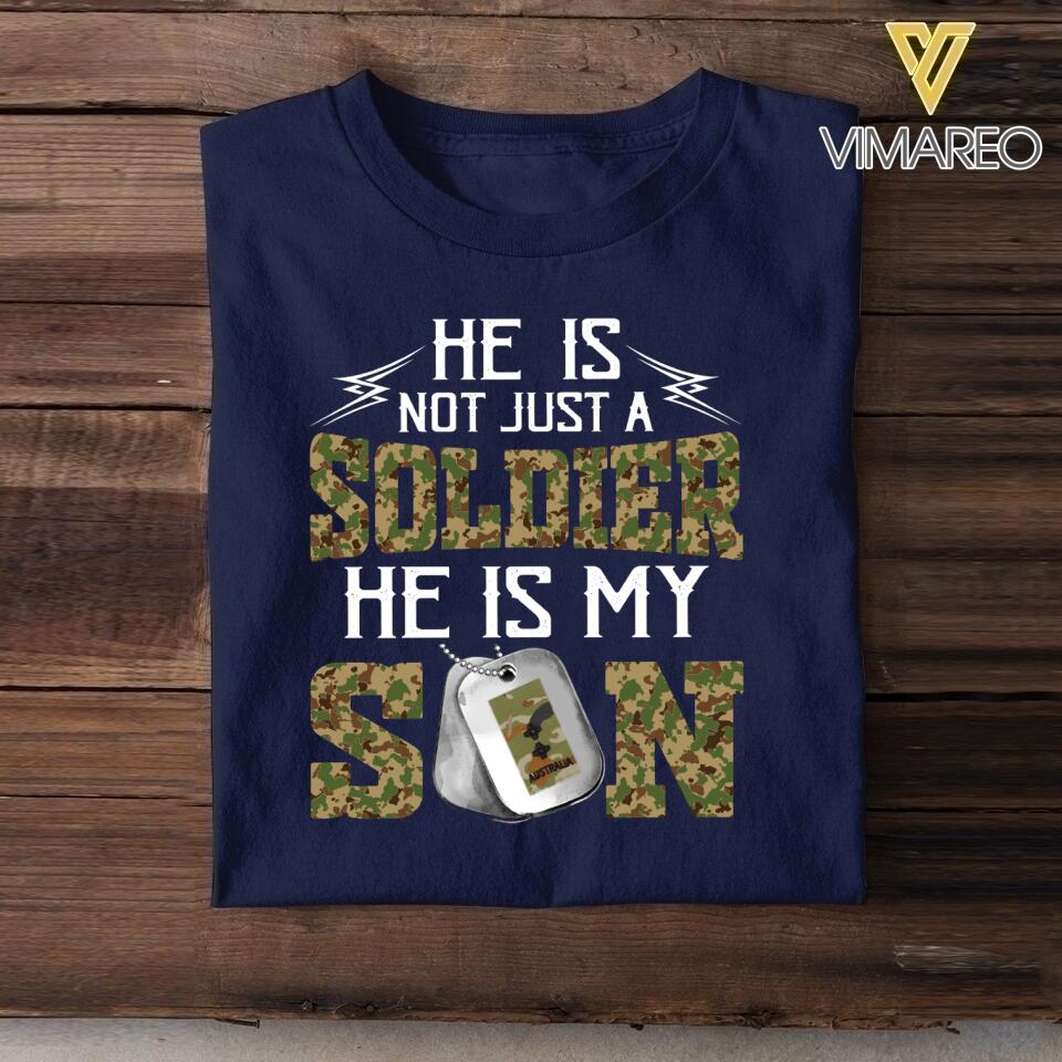 DH Personalized Australian Soldier Tshirt Printed LN2204