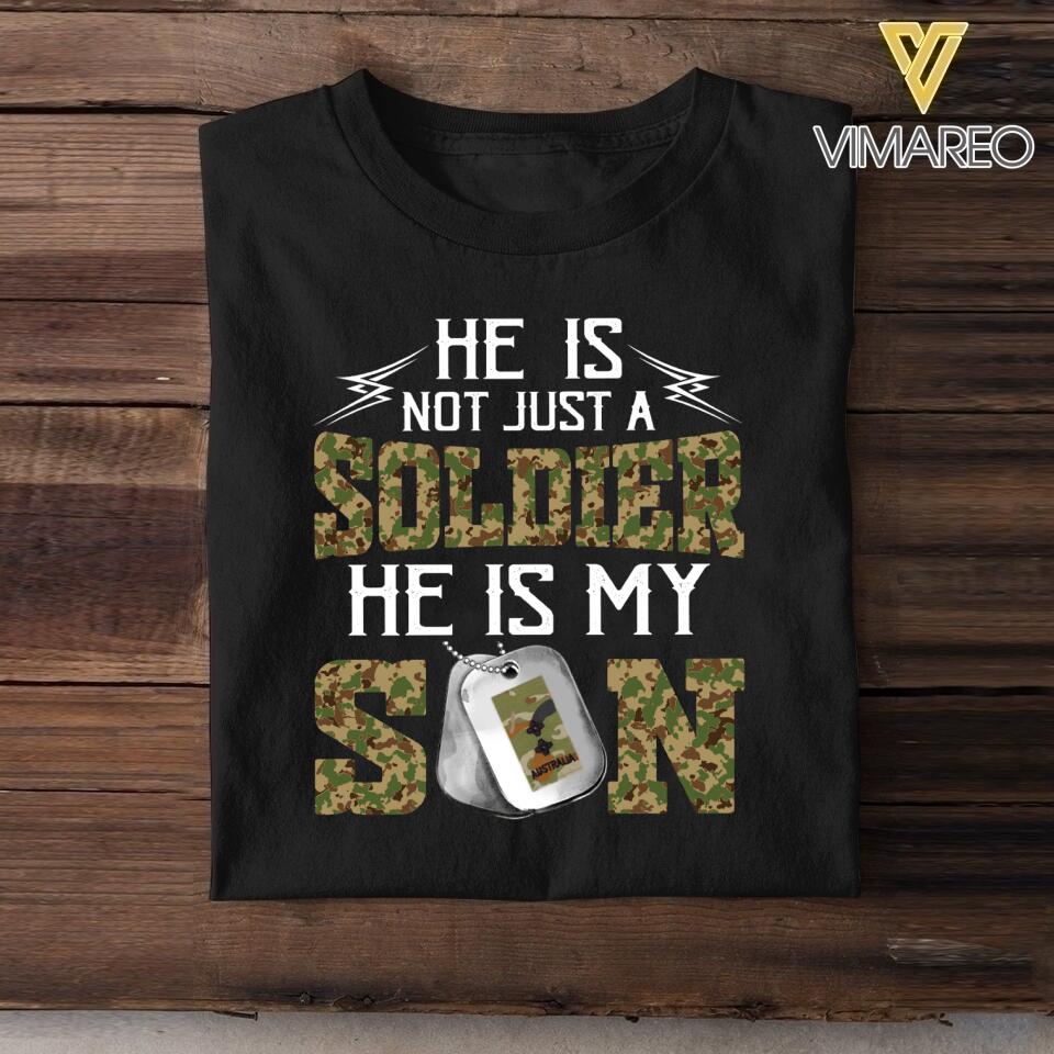 DH Personalized Australian Soldier Tshirt Printed LN2204