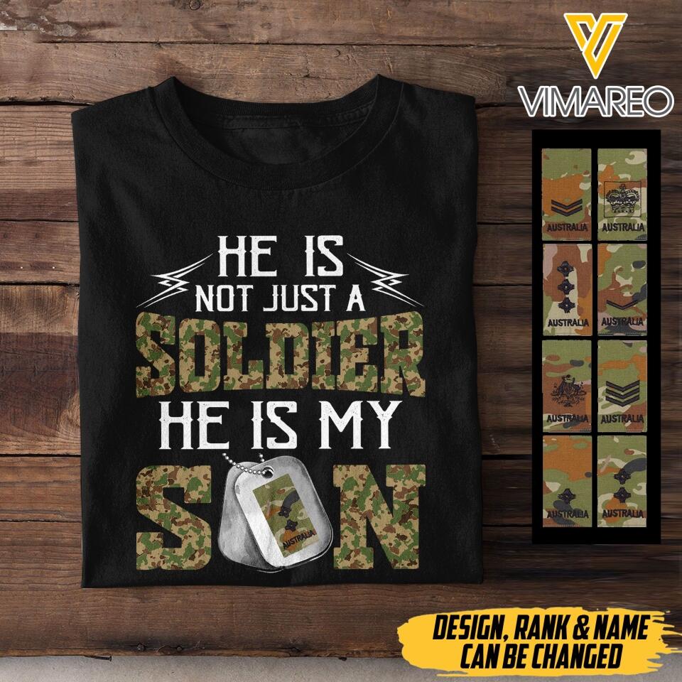 DH Personalized Australian Soldier Tshirt Printed LN2204