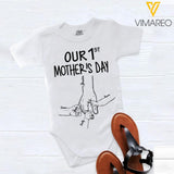 PERSONALIZED OUR 1ST MOPTHER'S DAY BABY ONESIZE OR TSHIRT QTTN2204