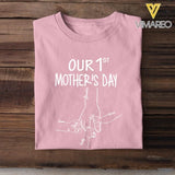 PERSONALIZED OUR 1ST MOPTHER'S DAY BABY ONESIZE OR TSHIRT QTTN2204