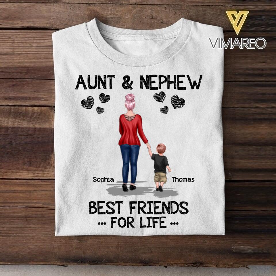 Personalized Aunt & Nephew Tshirt Printed 22APR-DT22