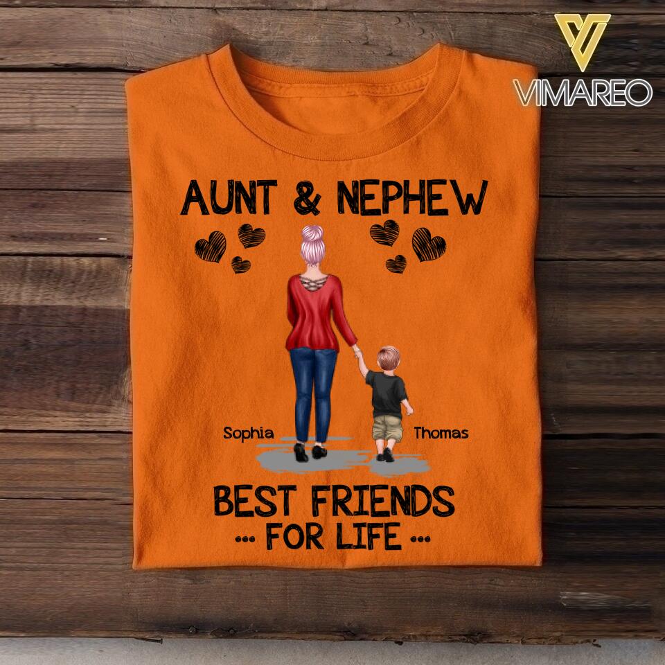 Personalized Aunt & Nephew Tshirt Printed 22APR-DT22